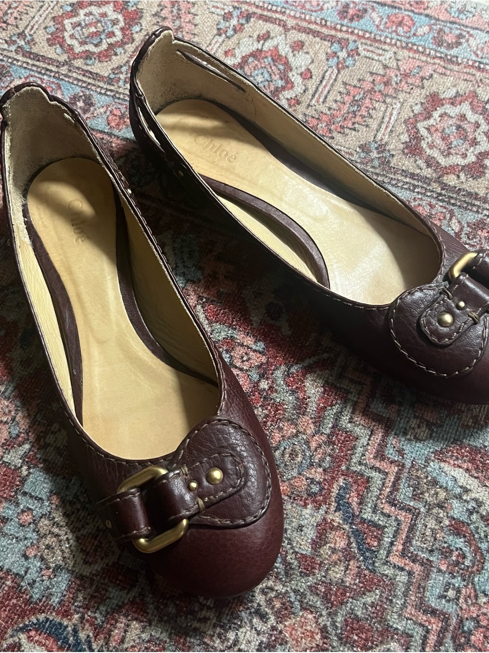 Chloe Paddington Buckle Ballet Flats